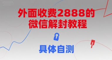 外面收费2888的微信解封教程，具体自测-知芽创业社