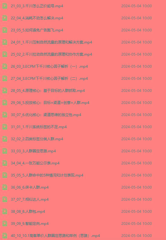 图片[2]-2024单品正价起号，直播素材投流选品：选品课+投流课+素材课+卡首屏/100节-知芽创业社