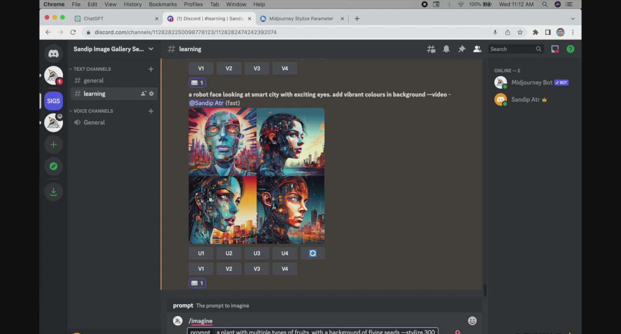 图片[2]-ChatGPT4 和 MidJourney AI 绘画聊天革命性指南教程-33节视频课-中英字幕-知芽创业社