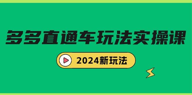 (9412期)多多直通车玩法实战课，2024新玩法(7节课)-知芽创业社
