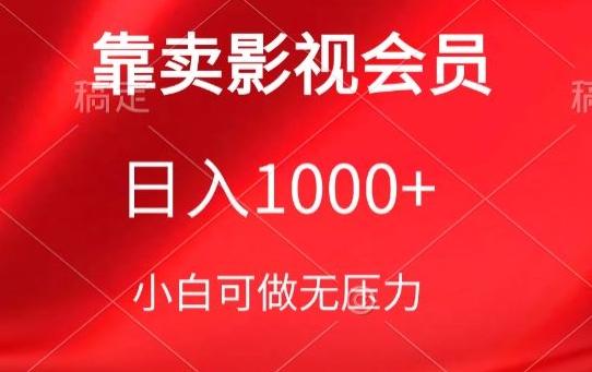 靠卖影视会员，日入1000+，落地保姆级教程，新手可学【揭秘】-知芽创业社