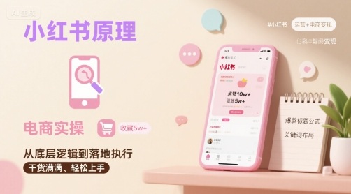 小红书原理以及详细实操流程，小红书电商教程-知芽创业社