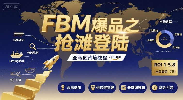 FBM爆品之抢滩登陆-亚马逊跨境教程-知芽创业社
