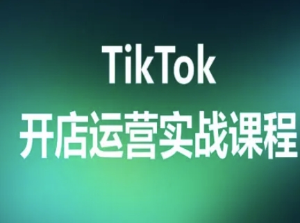 TikTok开店运营实战课程，TK跨境电商实操全流程-知芽创业社