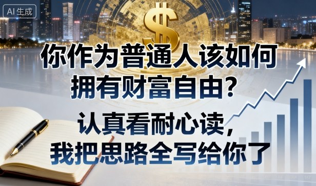 付费文章：你作为普通人该如何拥有财富自由？认真看耐心读，我把思路全写给你了-知芽创业社