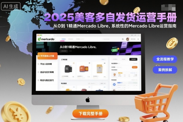 2025美客多自发货运营手册：从0到1精通Mercado Libre，系统性的Mercado Libre运营指南-知芽创业社