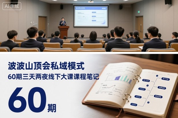 波波山顶会私域模式60期三天两夜线下大课课程笔记(文档)-小艾项目网