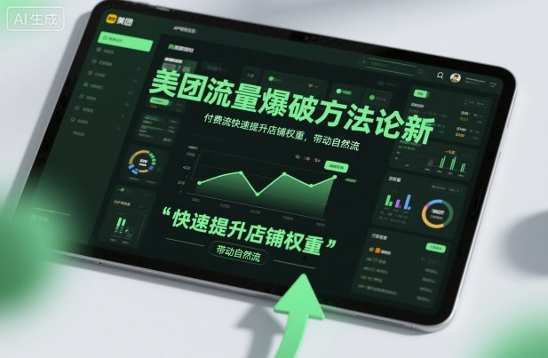 美团流量爆破方法论，付费流快速提升店铺权重，带动自然流-知芽创业社