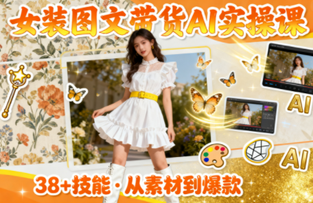 女装图文带货的AI实操课-知芽创业社