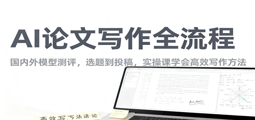 AI论文写作全流程，国内外模型测评，选题到投稿，实操课学高效写作方法-知芽创业社