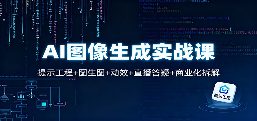 AI图像生成实战课：提示工程+图生图+动效+直播答疑+商业化拆解-知芽创业社