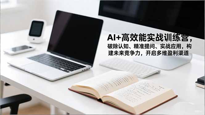 AI+高效能实战训练营，破除认知、精准提问、实战应用，构建未来竞争力，开启多维盈利渠道-知芽创业社
