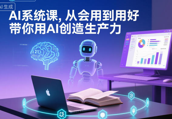 AI系统课，从会用到用好，带你用AI创造生产力-知芽创业社