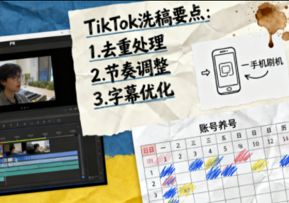 TikTok洗稿剪辑全流程课-小艾项目网