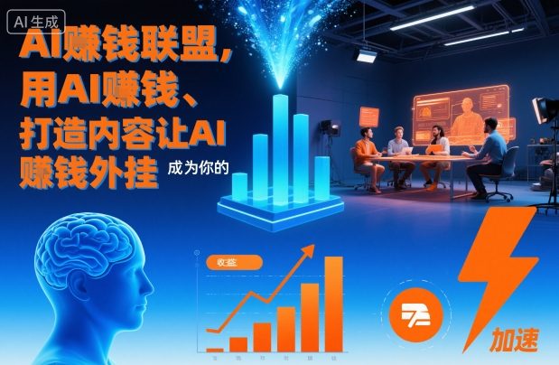 AI賺钱联盟，用AI賺钱、打造内容让AI成为你的賺钱外挂-知芽创业社