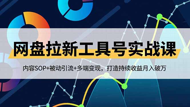 网盘拉新工具号实战课，内容SOP+被动引流+多端变现，打造持续收益月入破万-小艾项目网