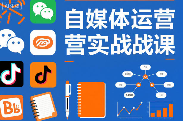 自媒体运营实战课，掌握一套系统的自媒体运营底层方法论，成为优秀的内容创作者-知芽创业社