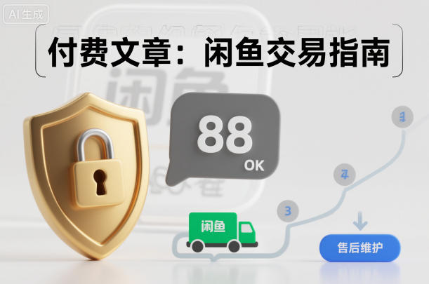 付费文章：闲鱼交易指南，怎么才能降低被坑被马扁的概率-小艾项目网