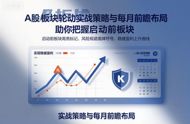 A股板块轮动实战策略与每月前瞻布局，助你把握启动前板块，规避风险，实现稳健盈利-知芽创业社