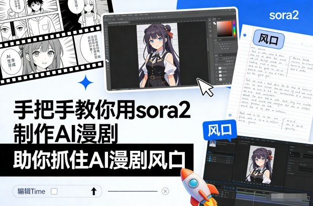手把手教你用sora2制作AI漫剧，助你抓住AI漫剧风口-知芽创业社