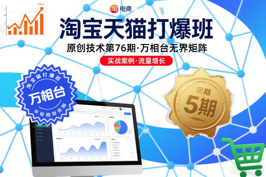 淘宝天猫打爆班原创技术第76期，万相台无界矩阵-知芽创业社