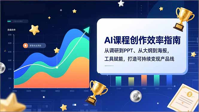 AI课程创作效率指南，从调研到PPT、从大纲到海报，工具赋能，打造可持续变现产品线-知芽创业社