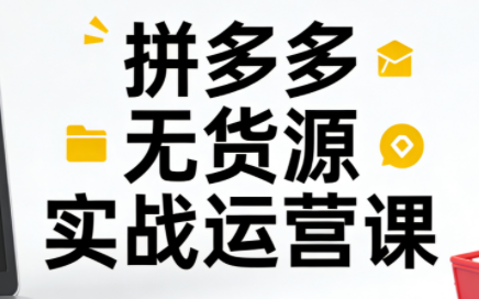 子枫老师·拼多多无货源实战运营课(更新12月)-知芽创业社