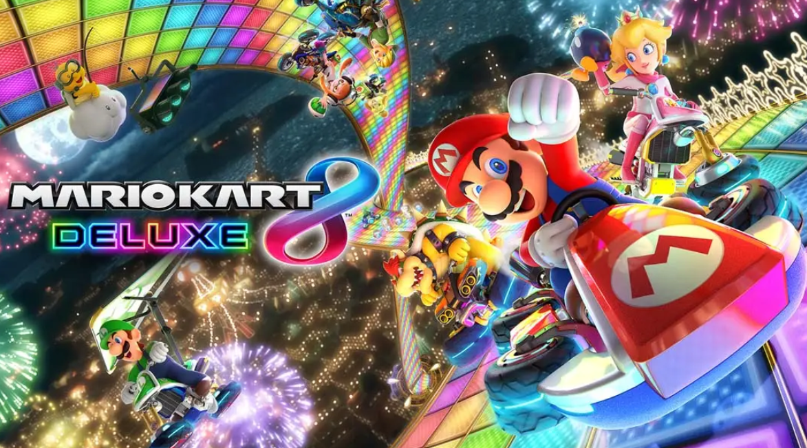 《马里奥赛车8豪华版 Mario Kart 8 Deluxe》Switch中文版NSP下载 – 含3.0.5补丁+1DLC-知芽创业社