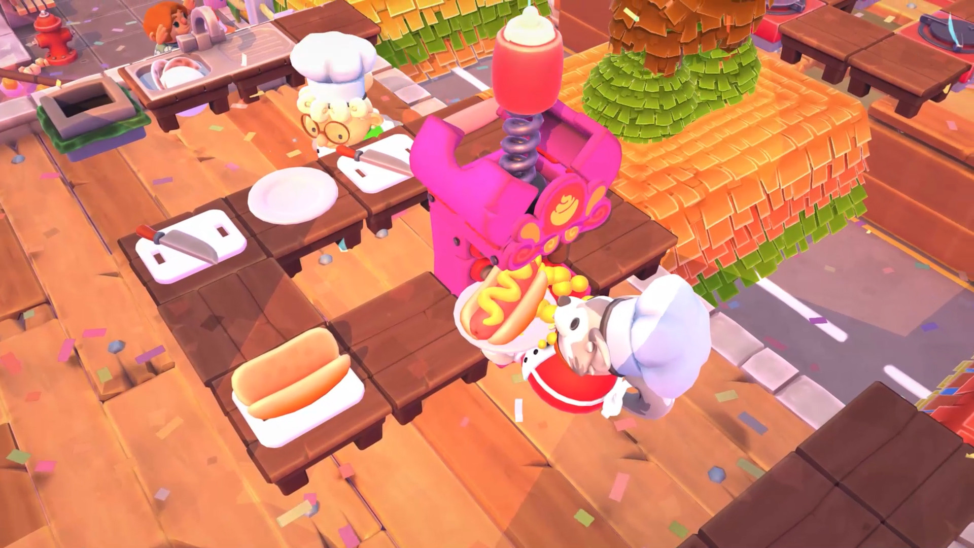 《煮糊了2 分手厨房2 Overcooked2》Switch美版中文版NSP下载 – 含1.0.19补丁+5DLC-知芽创业社