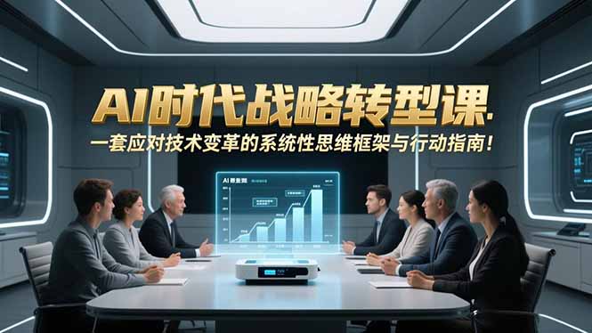 AI时代战略转型课：一套应对技术变革的系统性思维框架与行动指南！-知芽创业社