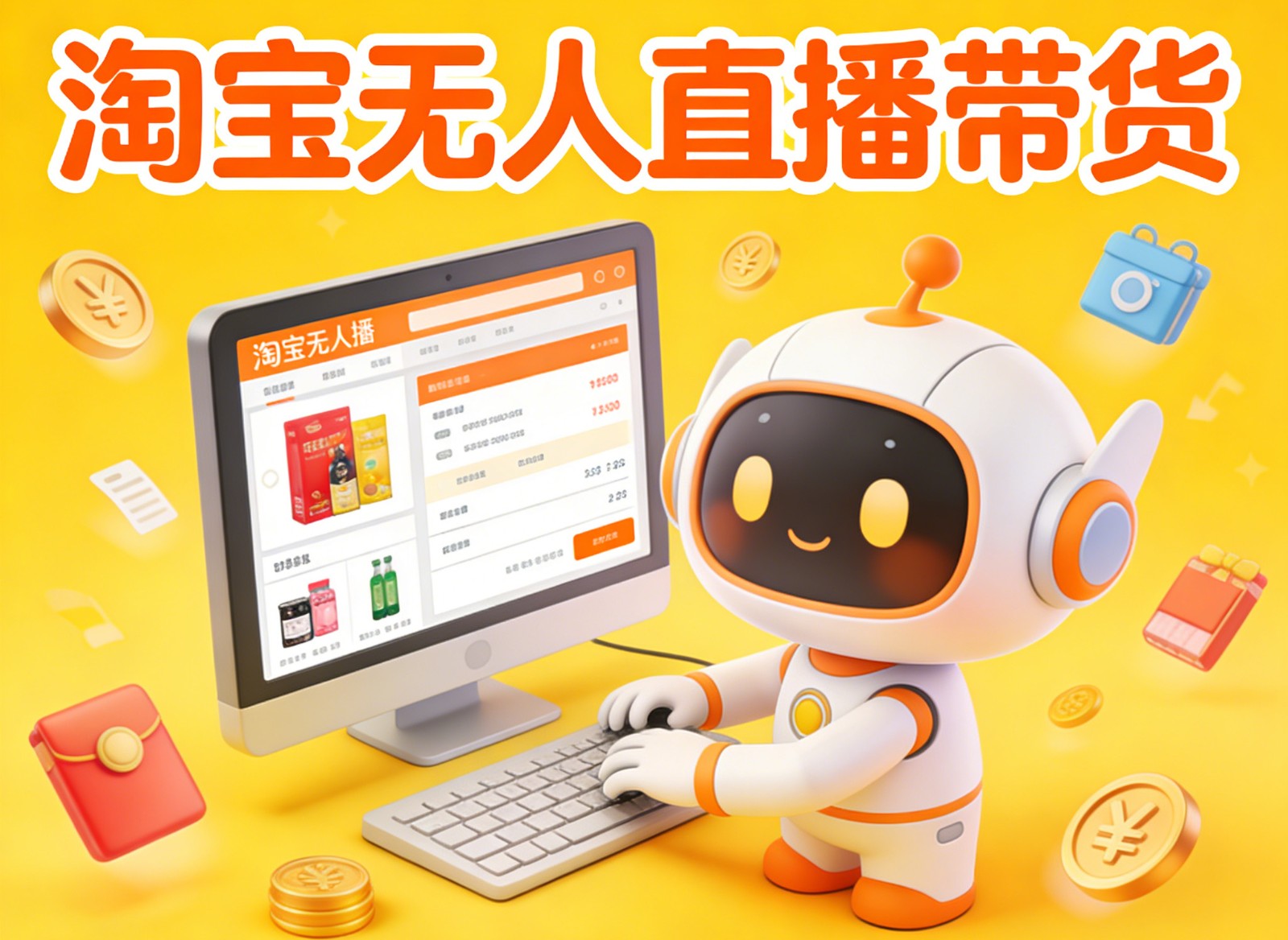 淘宝无人直播带货，24小时自动卖货，月佣金1W+，不违规不封号，不用露脸-知芽创业社