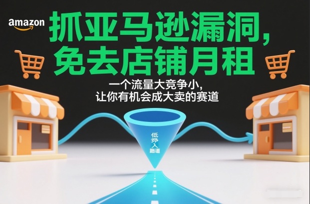 抓亚马逊漏洞，免去店铺月租，一个流量大竞争小，让你有机会成大卖的赛道-知芽创业社