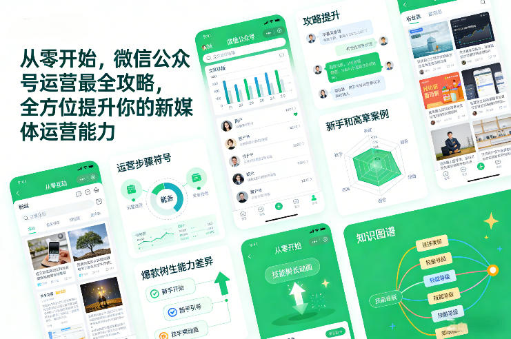 从零开始，微信公众号运营最全攻略，全方位提升你的新媒体运营能力-知芽创业社