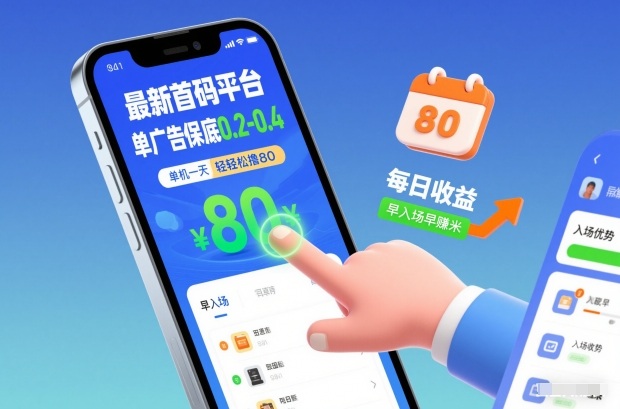 最新首码平台，单广告保底0.2-0.4，单机一天轻松撸80，早入场早賺米【揭秘】-知芽创业社