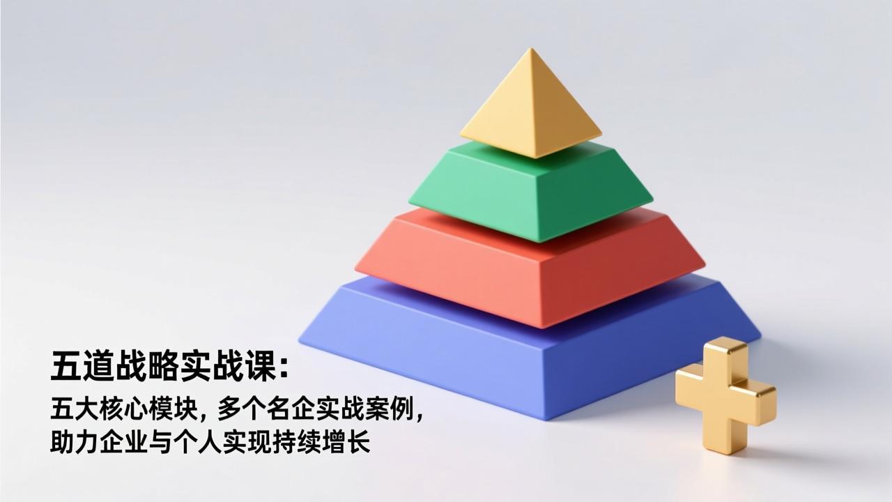 五道战略实战课：五大核心模块，多个名企实战案例，助力企业与个人实现持续增长-知芽创业社