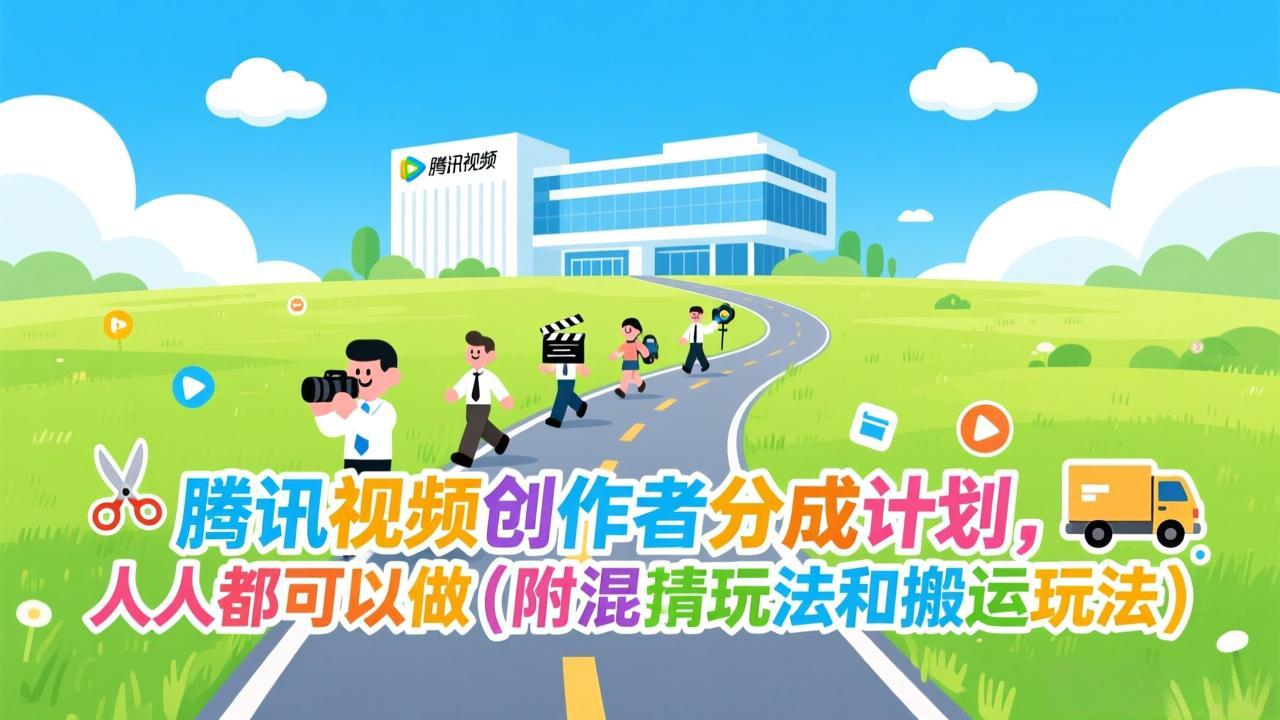 腾讯视频创作者分成计划，人人都可以做(附混剪玩法和搬运玩法-知芽创业社