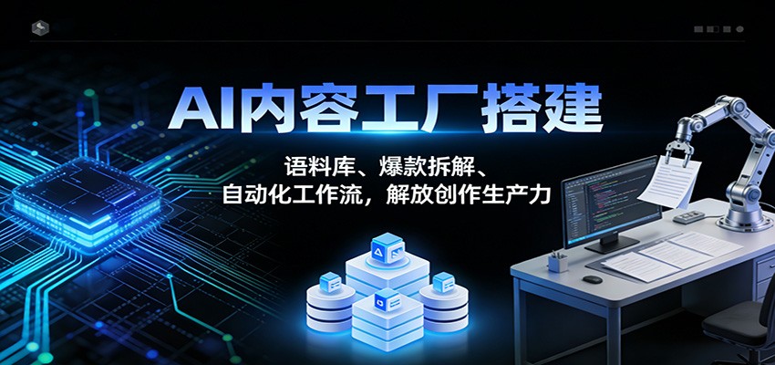 AI内容工厂搭建：语料库、爆款拆解、自动化工作流，解放创作生产力-知芽创业社