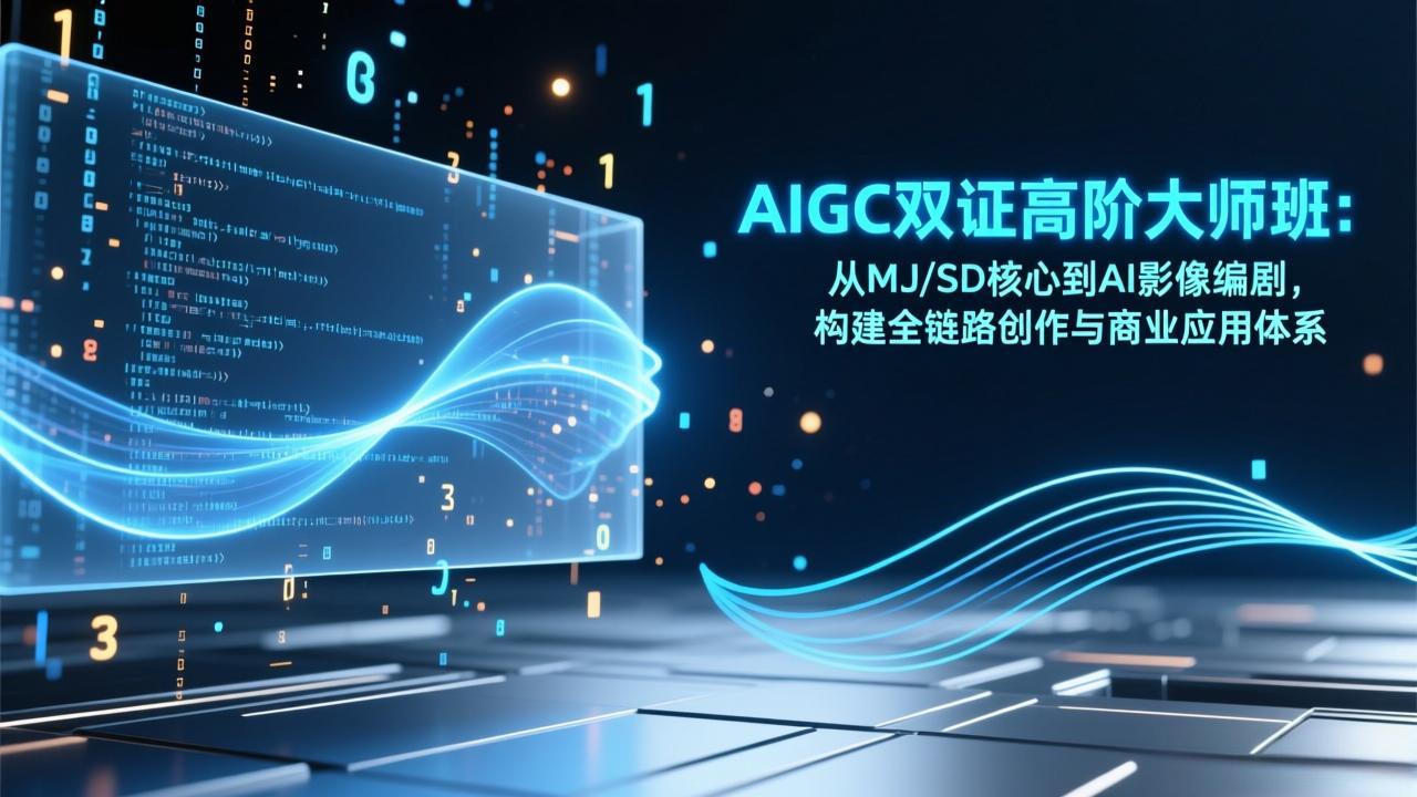 AIGC双证高阶大师班：从MJ/SD核心到AI影像编剧，构建全链路创作与商业应用体系-知芽创业社