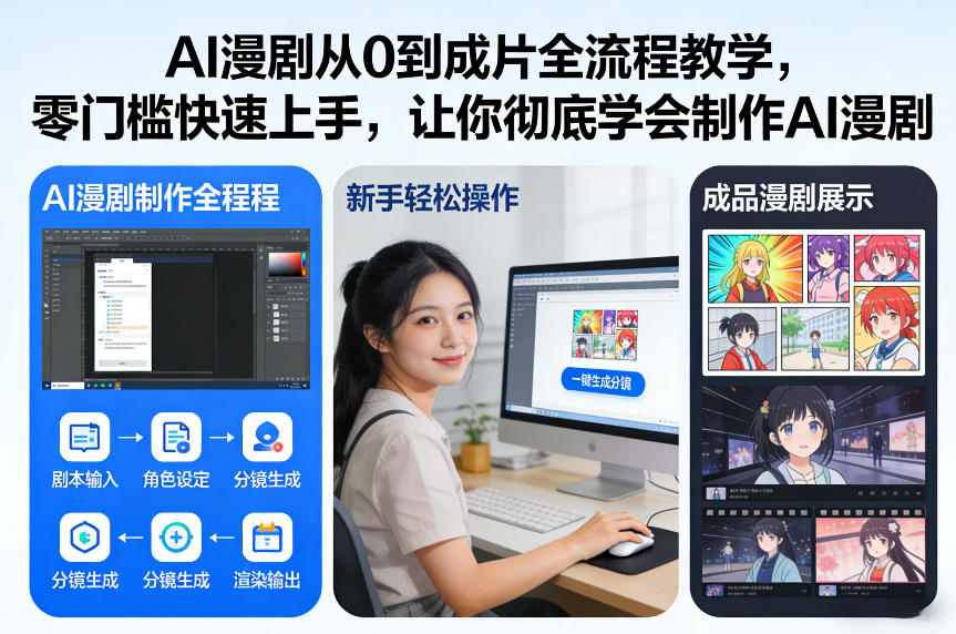 AI漫剧从0到成片全流程教学，零门槛快速上手，让你彻底学会制作AI漫剧【保姆级教程】-知芽创业社