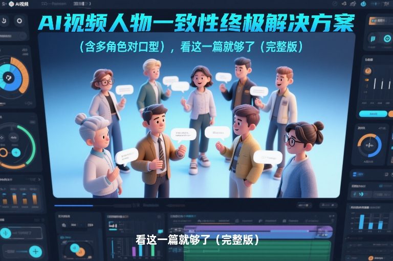 AI视频人物一致性终极解决方案(含多角色对口型)，看这一篇就够了(完整版)-知芽创业社