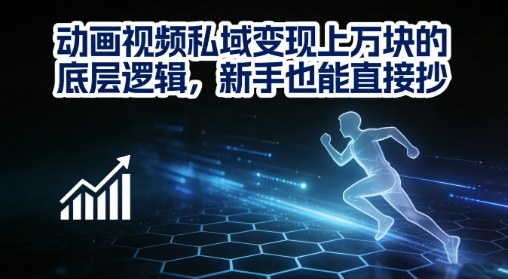 动画视频私域变现上W的底层逻辑，新手也能直接抄-知芽创业社