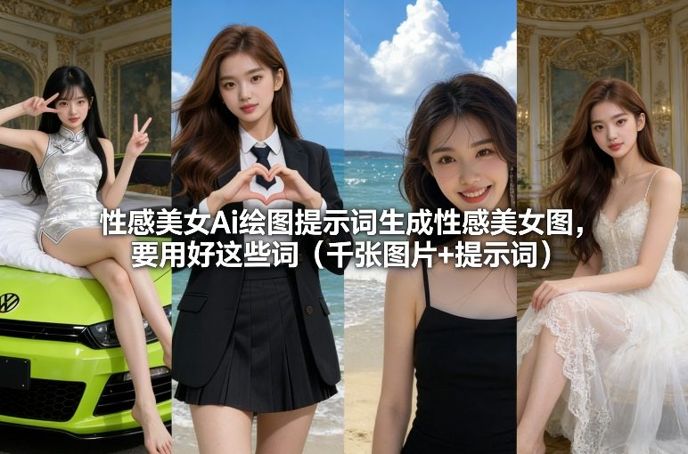 性感美女Ai绘图提示词生成性感美女图，要用好这些词(千张图片+提示词)-知芽创业社