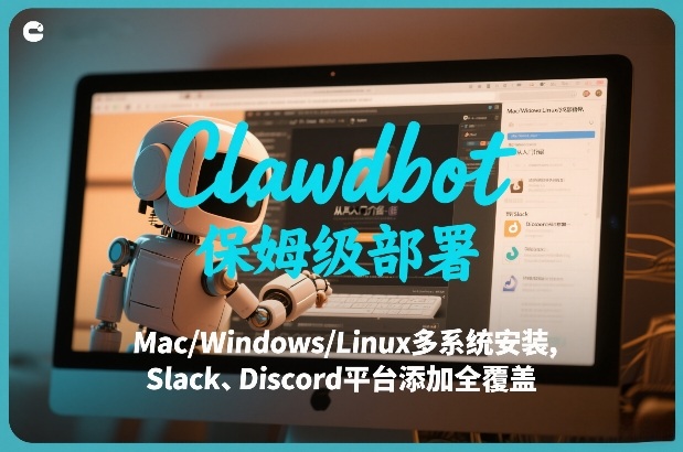 Clawdbot保姆级部署，从入门介绍、Mac/Windows/Linux多系统安装，到Slack、Discord平台添加全覆盖-知芽创业社