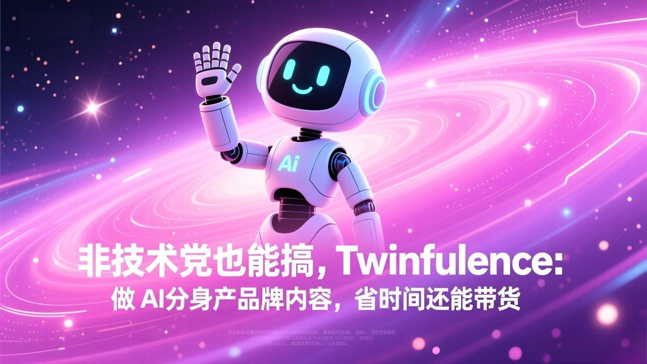 非技术党也能搞!Twinfluence:做 AI 分身产品牌内容,省时间还能带货-知芽创业社