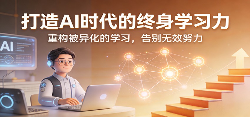 打造AI时代的终身学习力：重构被异化的学习，告别无效努力-知芽创业社
