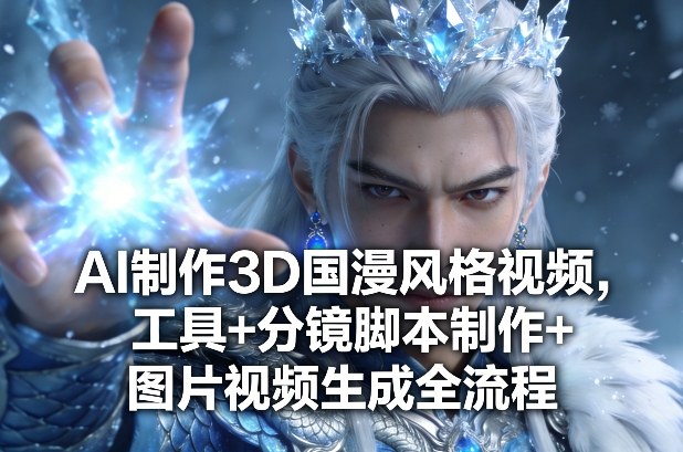 AI制作3D国漫风格视频，工具+分镜脚本制作+图片视频生成全流程-知芽创业社