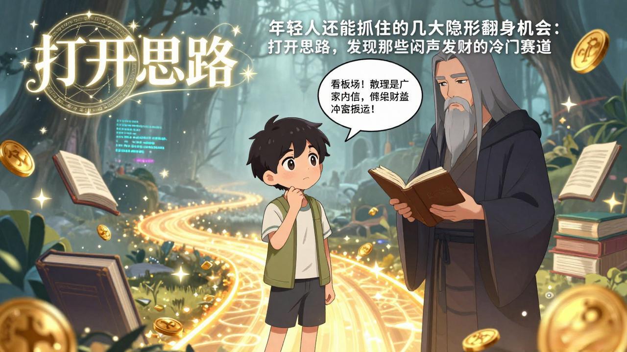 付费文1+2：年轻人还能抓住的几大隐形翻身机会：打开思路，发现那些闷声发财的冷门赛道-知芽创业社