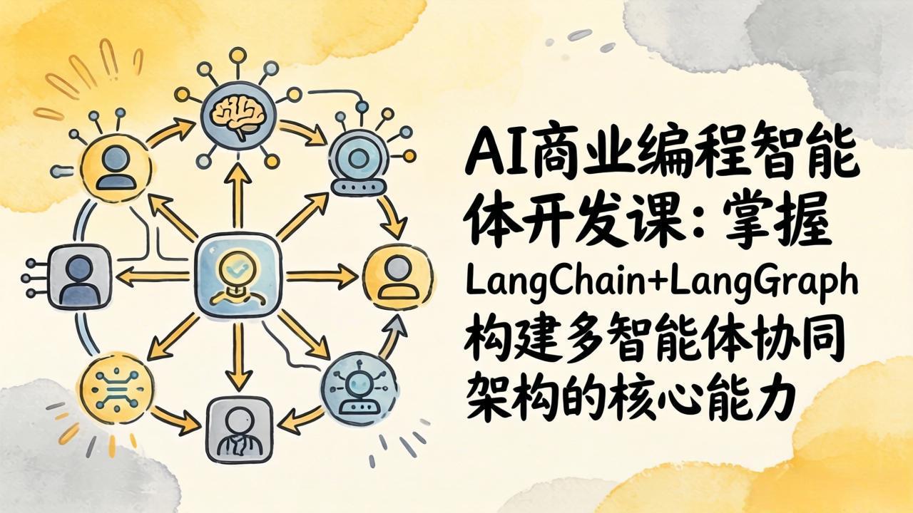 AI商业编程智能体开发课：掌握LangChain+LangGraph构建多智能体协同架构的核心能力-知芽创业社
