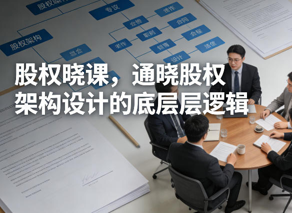 股权晓课，通晓股权架构设计的底层逻辑-小艾项目网