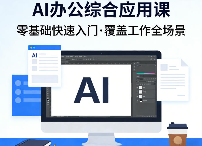 AI办公综合应用课，零基础快速入门，覆盖了工作中各种应用场景-小艾项目网